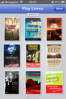 application google play books pour ipad