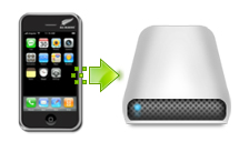 monter l'iphone comme disque