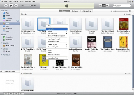 transférer des livres pour iPad via iTunes