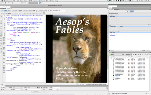 éditer epub avec dreamweaver