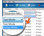 mode de conversion