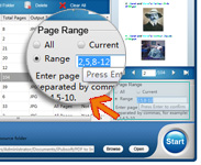 intervalle de pages