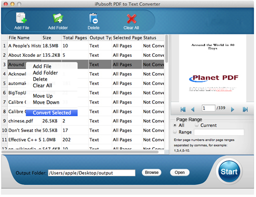 convertir PDF sÃ©lectionnÃ© au texte