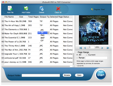 pdf au convertisseur de tiff pour Mac screenshot