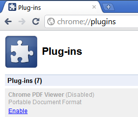 permettre pdf plugin dans chrome