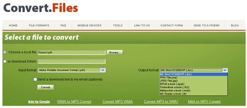convertfiles. OCM