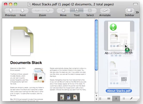 fusionner des documents pdf sur mac avec prévisualisation