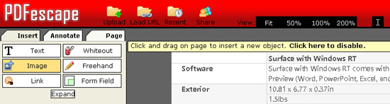 insÃ©rer l'image dans un fichier pdf avec pdfescape