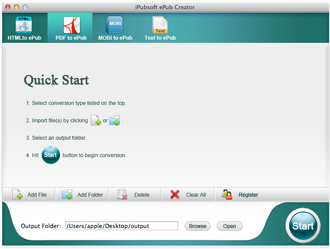 Capture d'Ã©cran ePub Creator for Mac